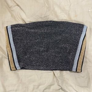 sparkly tube top
